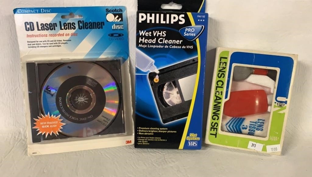 CD, VHS, & LENS Cleaners