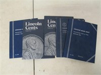 Lot of 5 Vintage Lincoln Cent Books w/ 111 Wheat