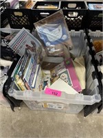 BIN OF EMBROIDERY PATTERNS / CRAFT ETC
