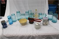 LARGE LOT OF JARS AND MARBLES