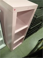 3-Tier Pink Shelving Unit - 17"Wx15"Dx44"H