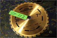 Irwin 7 1/4"X30T Carbide Saw Blade, NOS