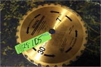 Irwin 7 1/4"X30T Carbide Saw Blade, NOS