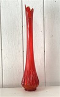 Large 29 in Swung Glass Art Vase