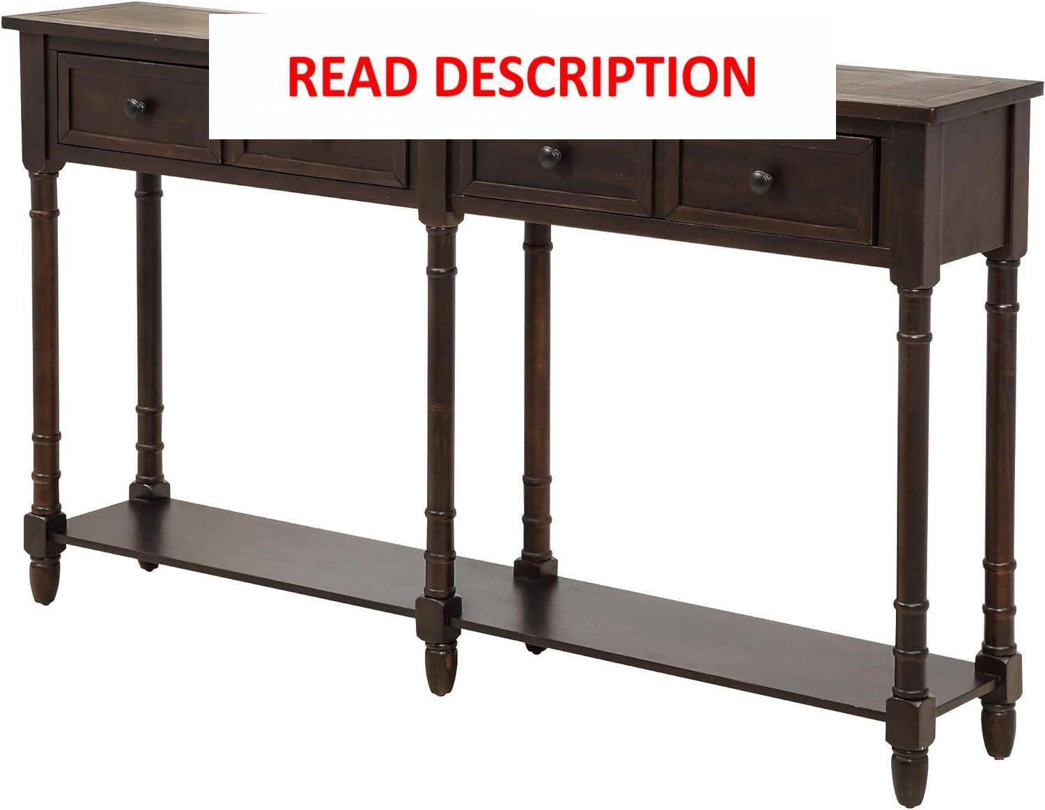 Merax Entryway Table  11D x 58W x 34H