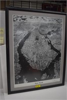 Manhattan New York Framed Print by Kriko 39x29
