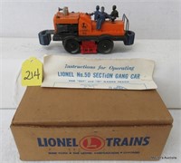 Lionel 50 Gang Car, OB (No Ship)