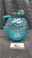 Anchor Hocking Aqua blue pitcher