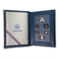 1987 US Proof Prestige Mint Set with Silver Dollar