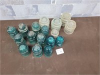 Insulator collection (blue and clear)