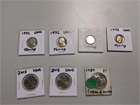 7 Uncirculated US Coins