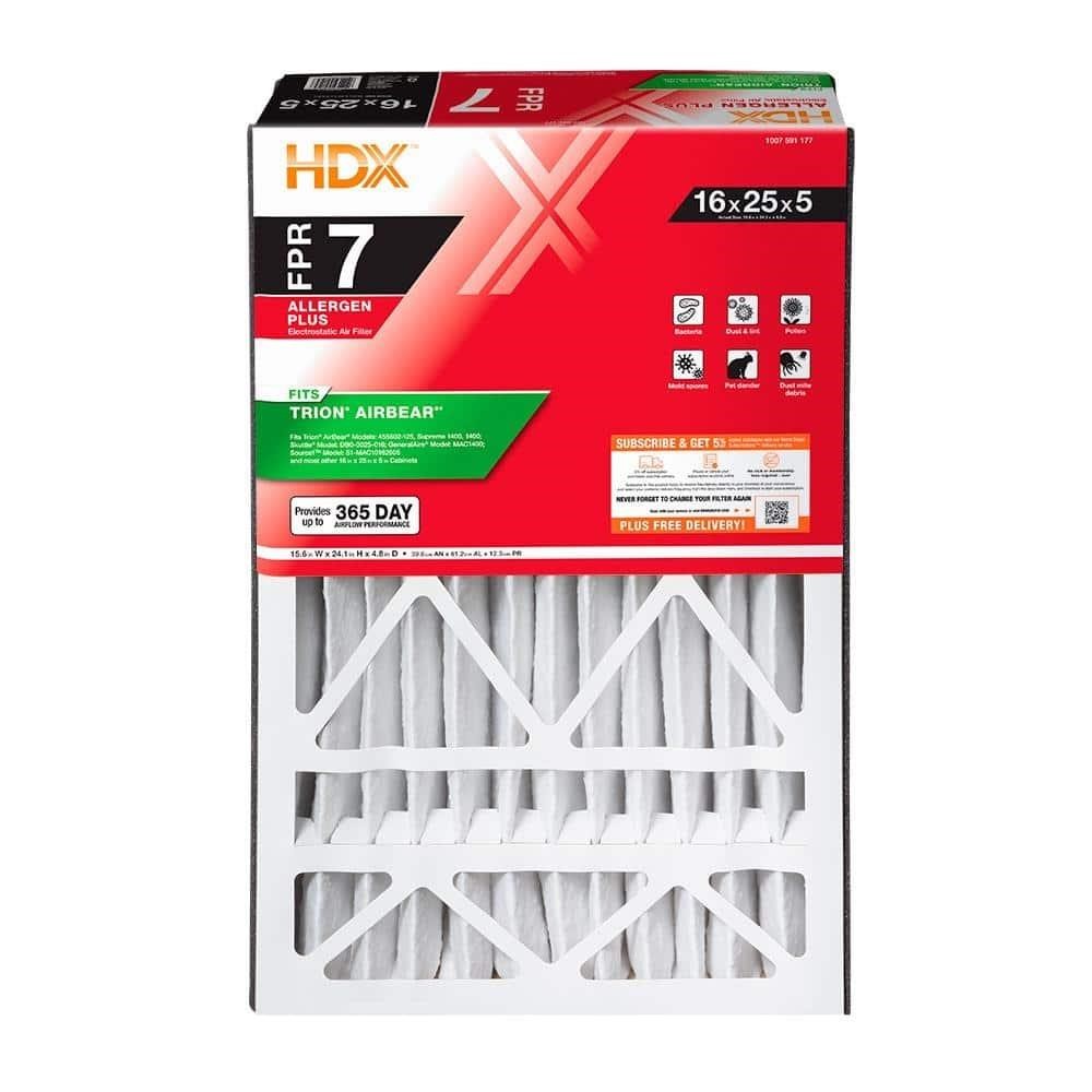 16 in. x 25 in. x 5 in. Trion  Pleated Air Filter