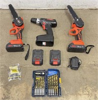 Selection of Cordless Power Tools