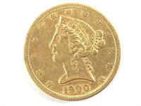 1900-S $5 Gold Half Eagle