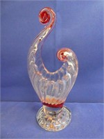 Art Glass Vase 9" H