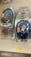 6 pair of new Coby headphones