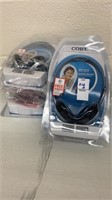 6 pair of new coby headphones