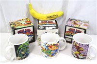 3- 1989 DC & Marvel Comic Book Hero Mugs #1