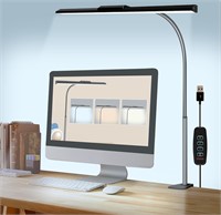 NEW $49 LED Desk Lamp w/Clamp & 3 Colors