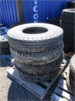 (4) 11.00-20 12 Ply Tires