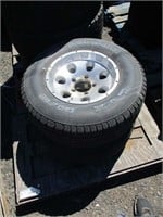 (2) P235/75R15 Tires on 5-Hole Alloy Rims
