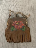 Vintage Leather Suede Coin Purse