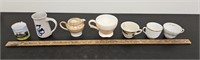(7) Antique & Vintage Teacups and Creamers