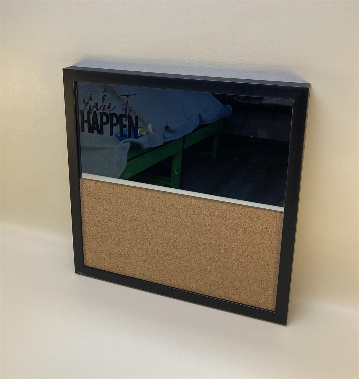 "Make It Happen" Mirror/Corkboard