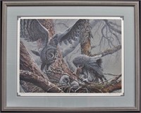 Lawrence A. Dyer 'Great Grey Owl' Print 741 / 950