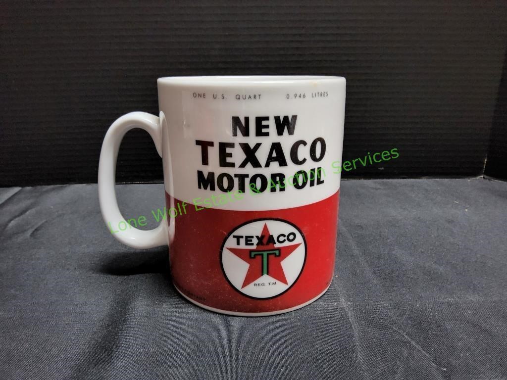 Texaco Motor Oil 1qt Coffee Cup