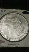 Amazing 1887 US Silver Morgan Dollar High Grade