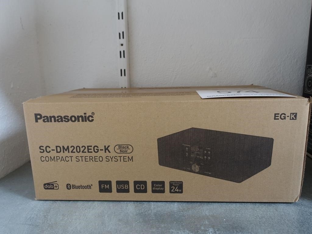 Kompakt stereo system Panasonic SC-DM202EG-K Sort