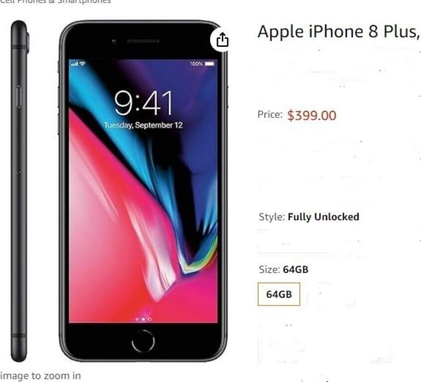 Police Auction: Apple Iphone 8 Plus