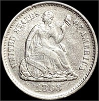 1868-S Seated Liberty Half Dime CLOSELY UNCIRCULAT