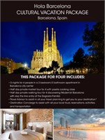 Hola Barcelona Spain Cultural Vacation Package