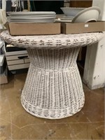 Wicker table 25x20 scratches