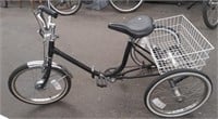 Adult Trike w/Rear Basket - Folding, tires good