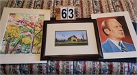 Group of Wall Art ~ Robert C Flowers Sr (Signed) ~