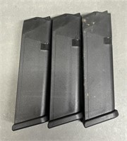 3 - Glock 9mm 10 rnd Magazines