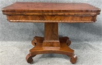 Antique Mahogany Lift Top Game Table