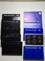Var. Years 1968-1977 Proof Sets (10)