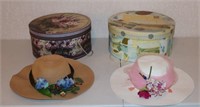 Pair of Hats and Hat Boxes