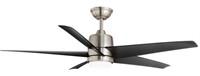 Mena 54in Brushed Nickel Ceiling Fan