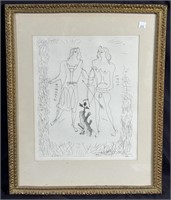 GEORGES BRAQUE "EROS AND EURYBIA" ETCHING