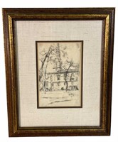 FRAMED CATHEDRAL DRAWING