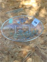 Vintage Silver and Glass Dish