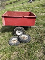 Lawncrafter yard/dump cart and 2 wheels
