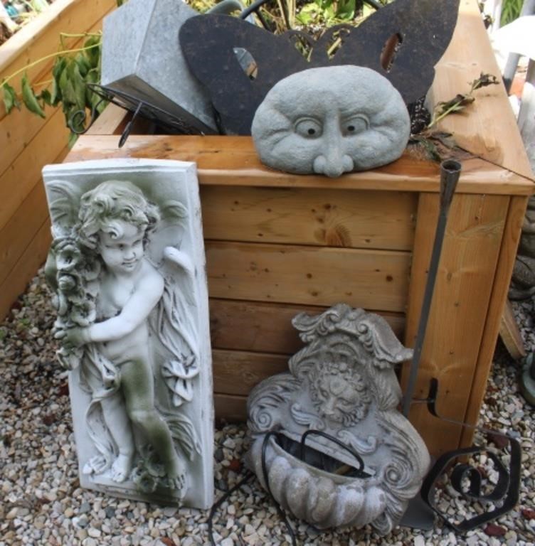 Garden Cement Decor incl Large Face