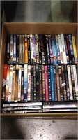 Box lot of about 55 movie DVDs including get