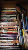 Box lot of about 48 movie DVDs including true